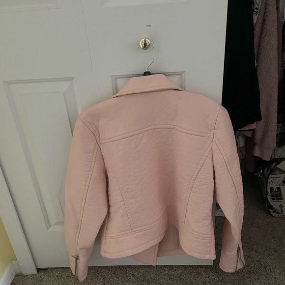 Forever 21+ pink faux leather jacket - Picture 2 of 2